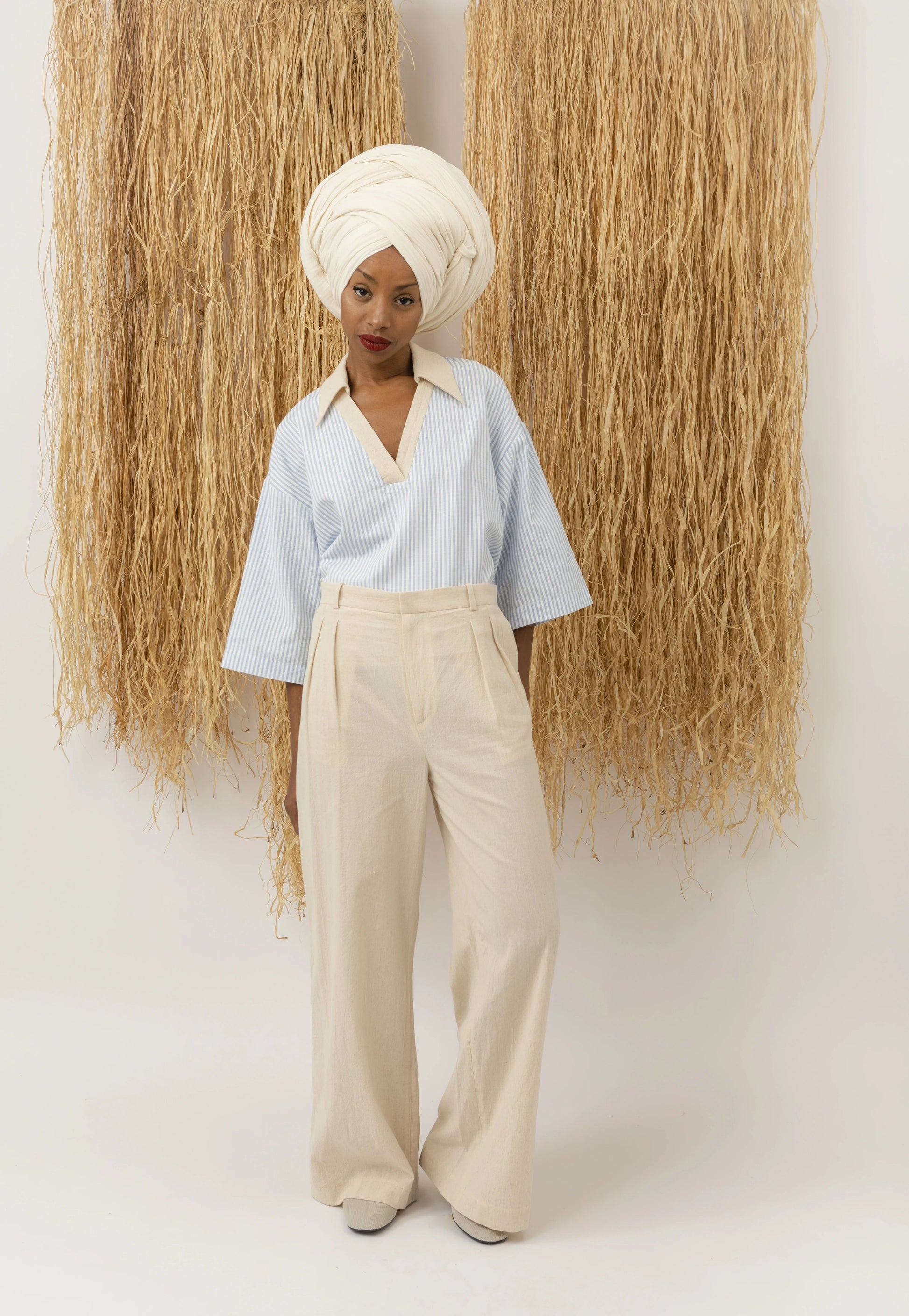 Classic Wide Pants Beads LaurenceAirline 