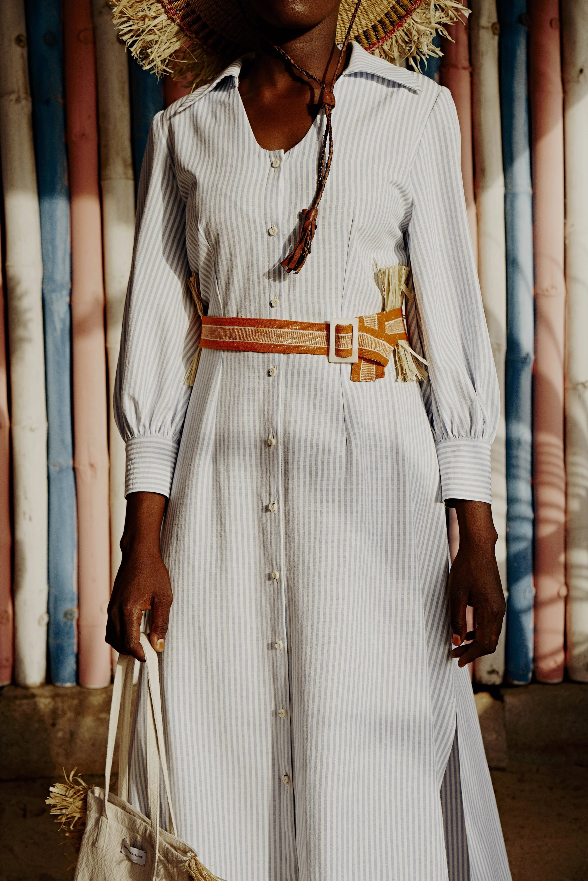 Dress Romantique - Stripes Dress New LaurenceAirline Womens 