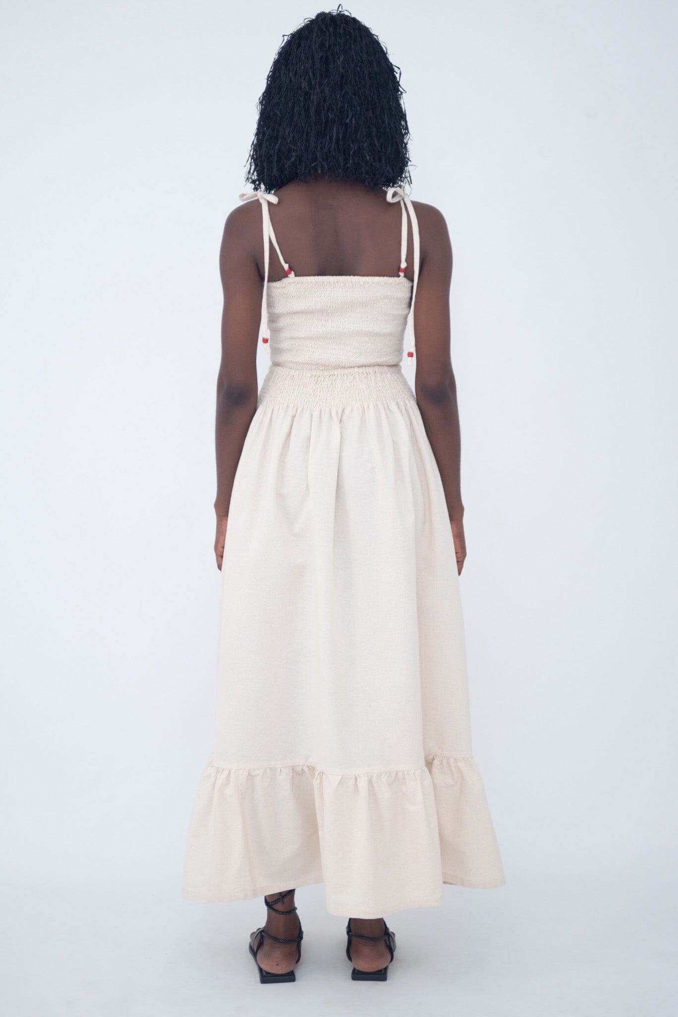 JUPE FENDUE ET COQUILLAGE IVORY LaurenceAirline 