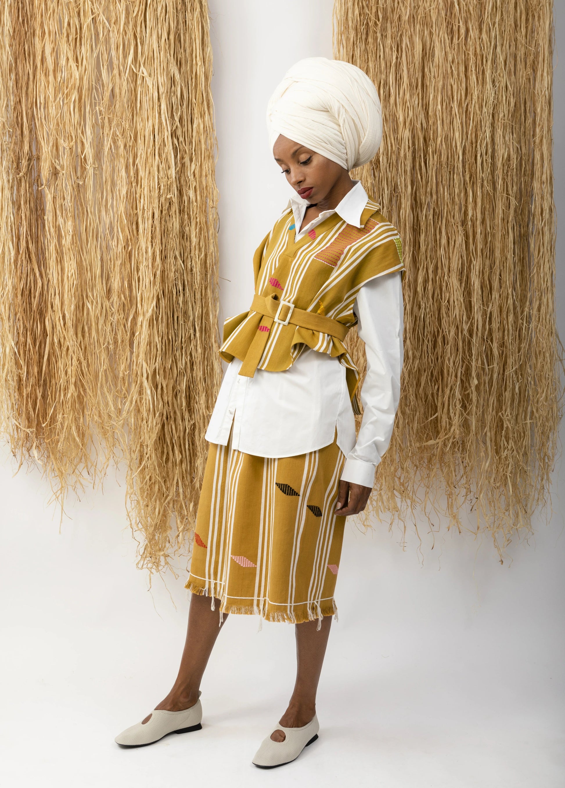 Kento Top Brown Stripes top LaurenceAirline Womens 