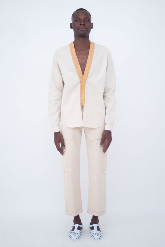 KIMONO SHIRT IVORY LaurenceAirline 