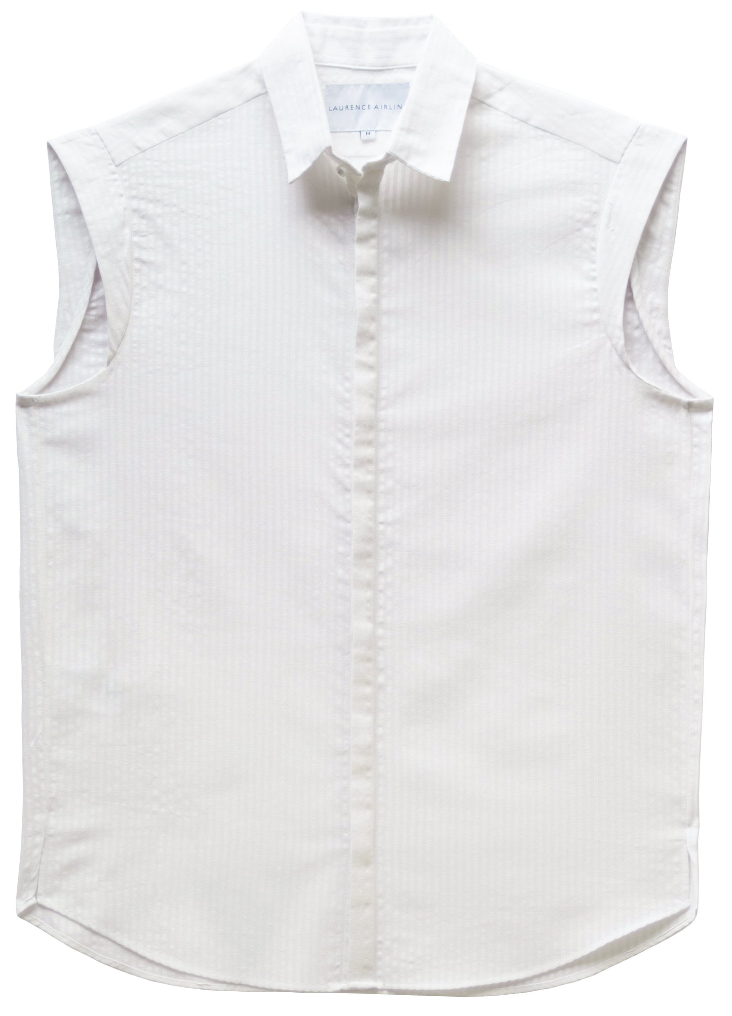 MICRO SLEEVE SHIRT WHITE LaurenceAirline 