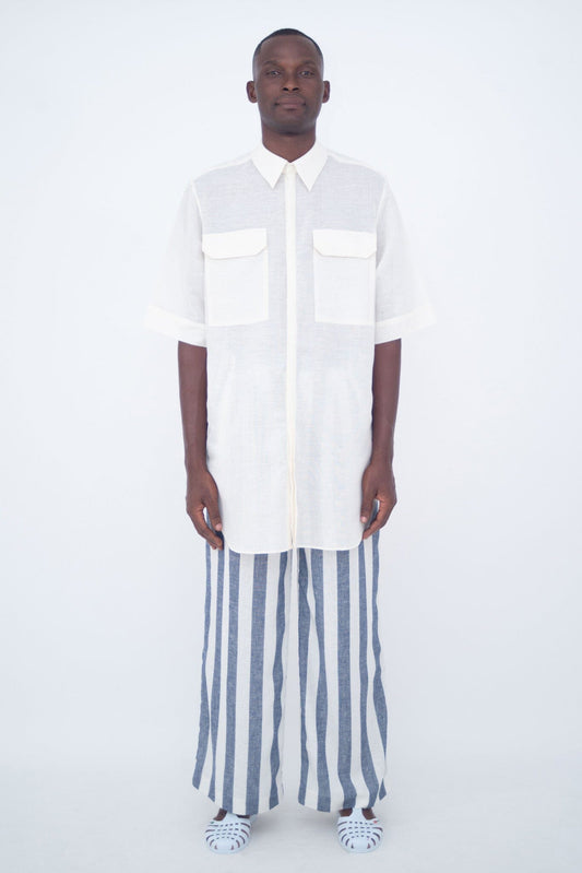 OVERSIZE SAHARIENNE SHIRT Ivory LaurenceAirline 