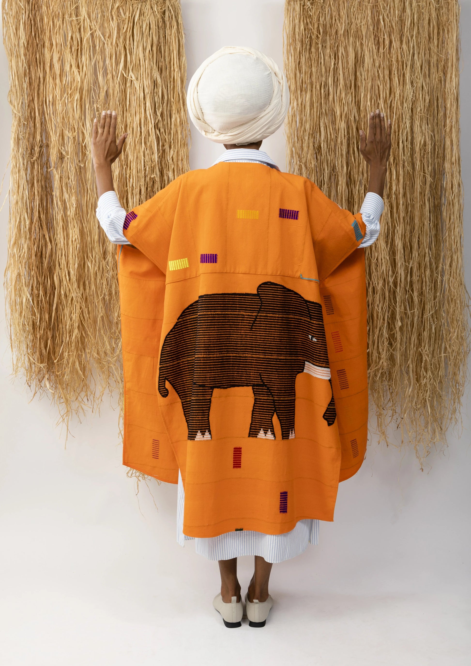 Poncho Cubano - Elephant design New LaurenceAirline Womens 