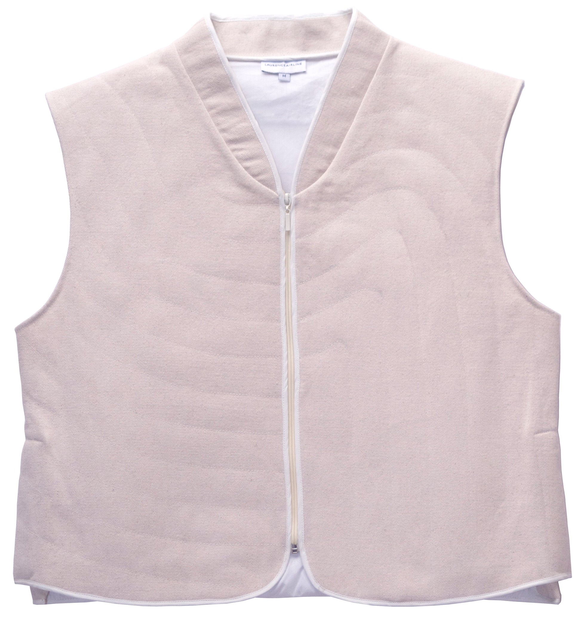 PUFFER VEST SHORT IVOIRY LaurenceAirline 