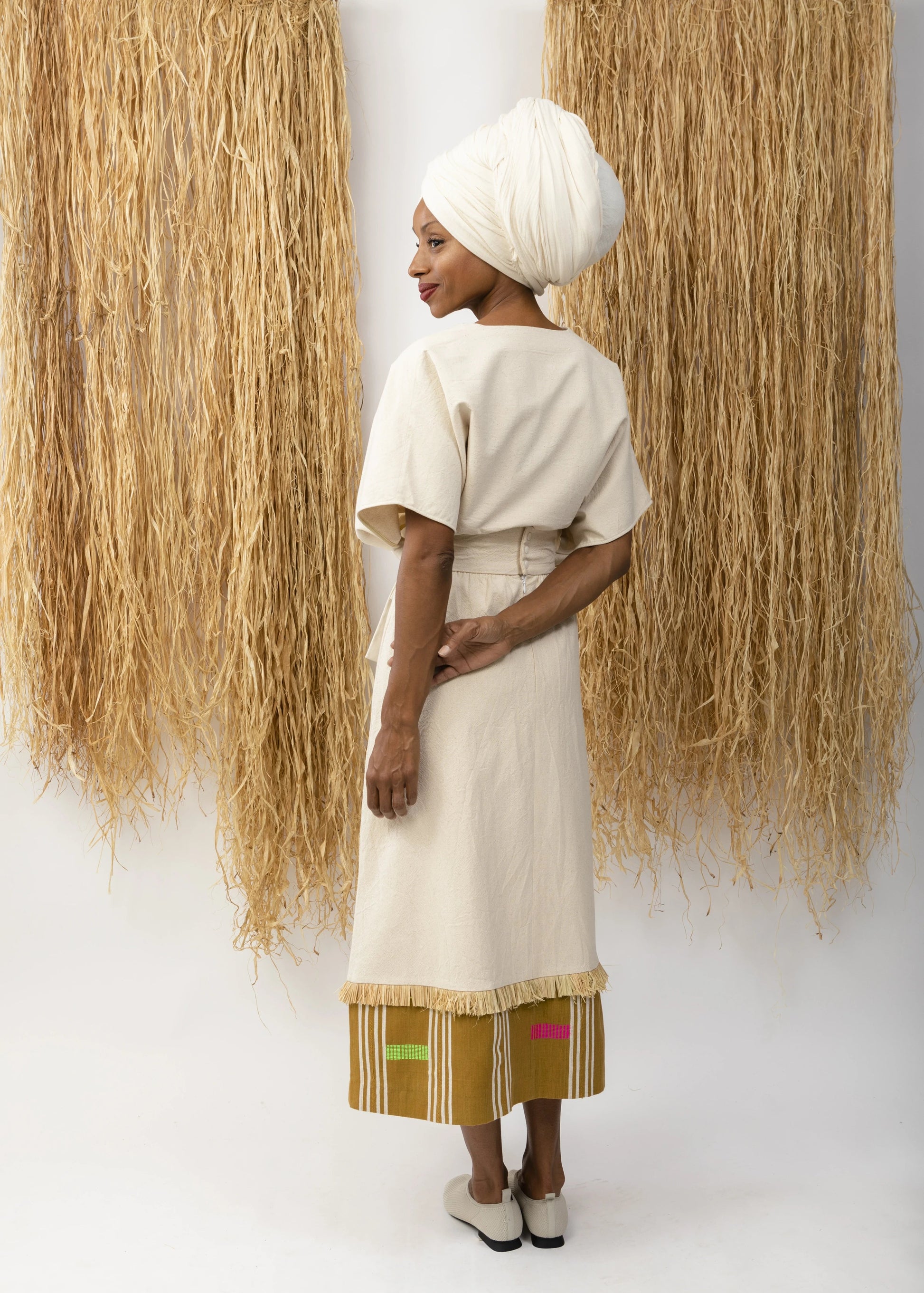 Skirt Cocoro Beige skirt LaurenceAirline 