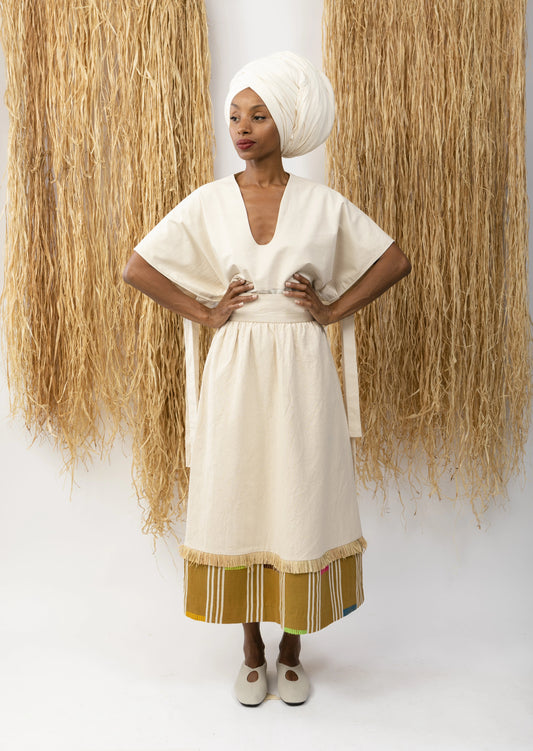 Skirt Cocoro Beige skirt LaurenceAirline 