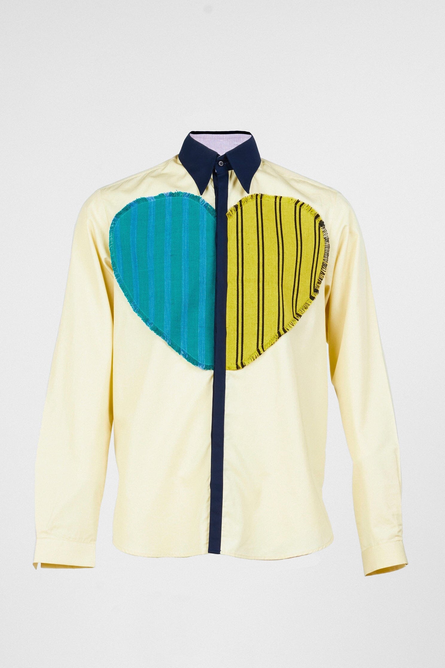 Striped Heart Classic Shirt Shirts New LaurenceAirline 