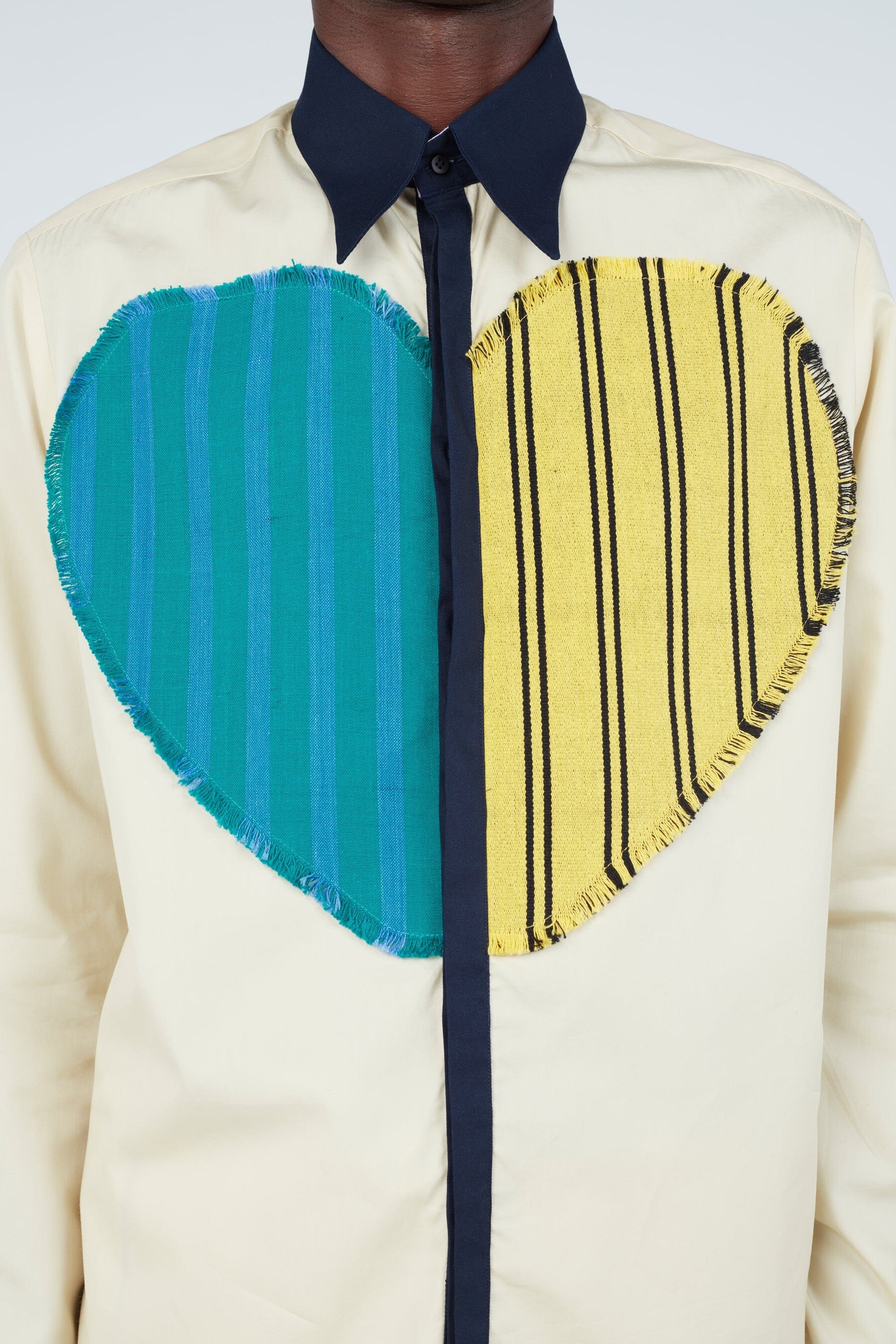 Striped Heart Classic Shirt Shirts New LaurenceAirline 