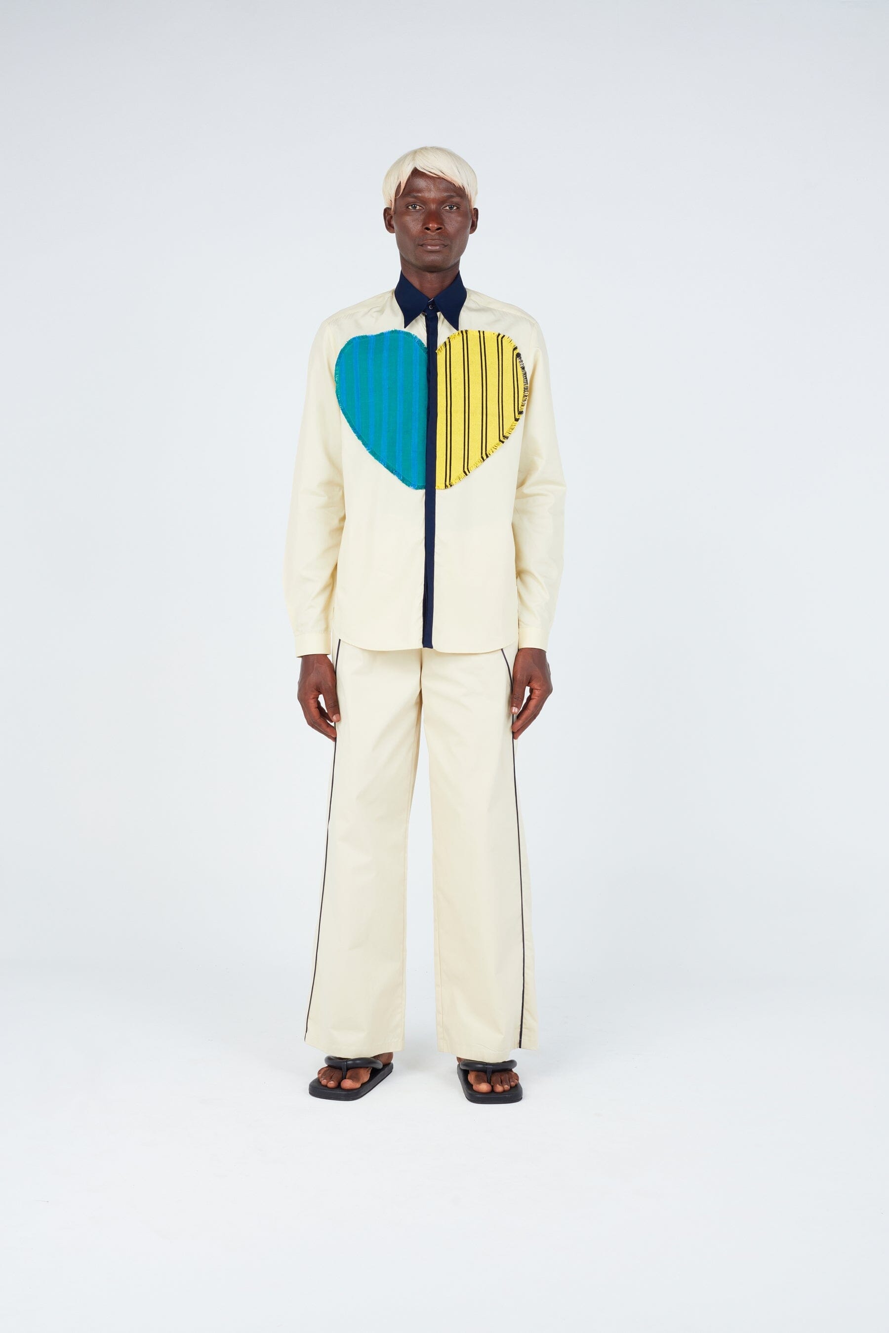 Striped Heart Classic Shirt Shirts New LaurenceAirline 