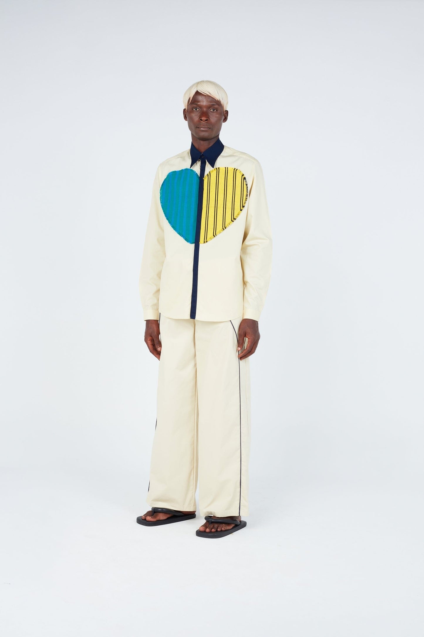 Striped Heart Classic Shirt Shirts New LaurenceAirline 
