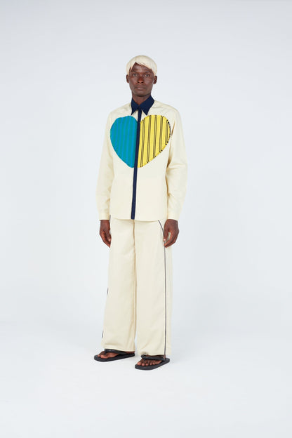 Striped Heart Classic Shirt Shirts New LaurenceAirline 