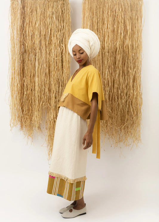 Top Cocoro Raffia LaurenceAirline 