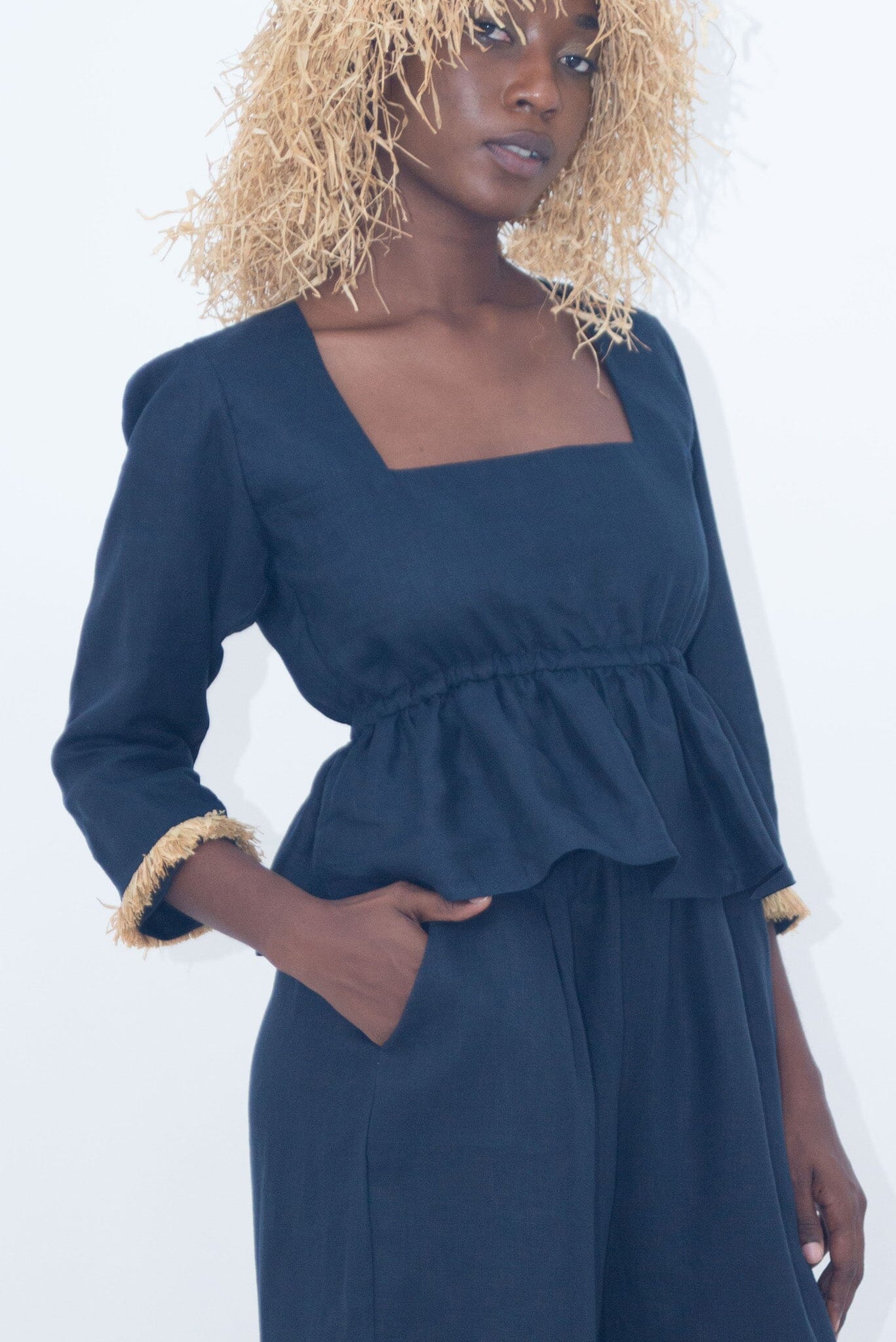 TOP RAPHIA BRACELET MARINE LaurenceAirline 