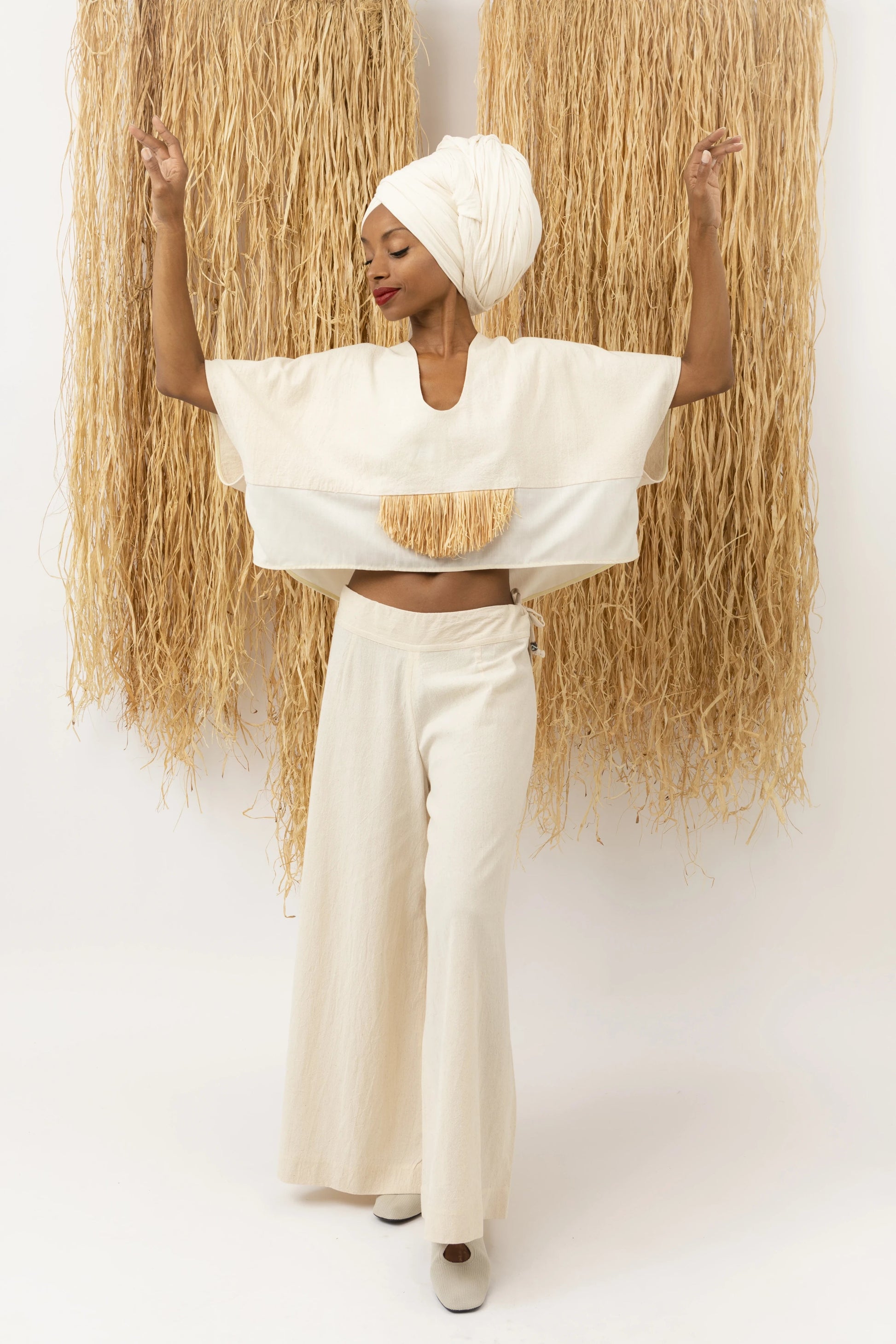 Top Virgina Raffia LaurenceAirline Womens 