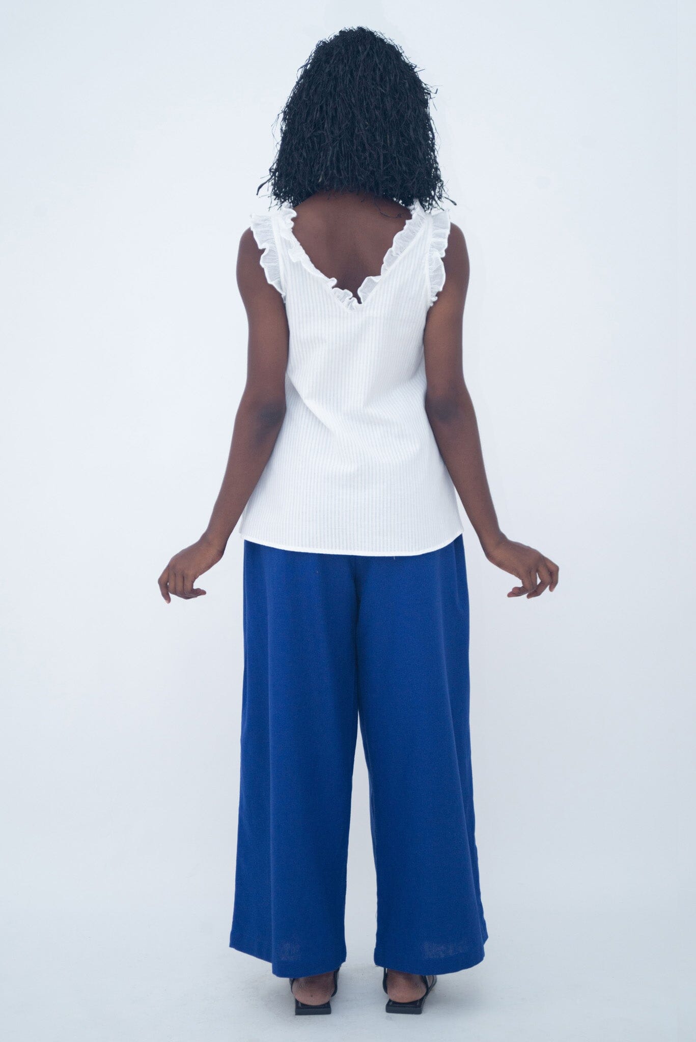 TOP VOLANT WHITE LaurenceAirline 