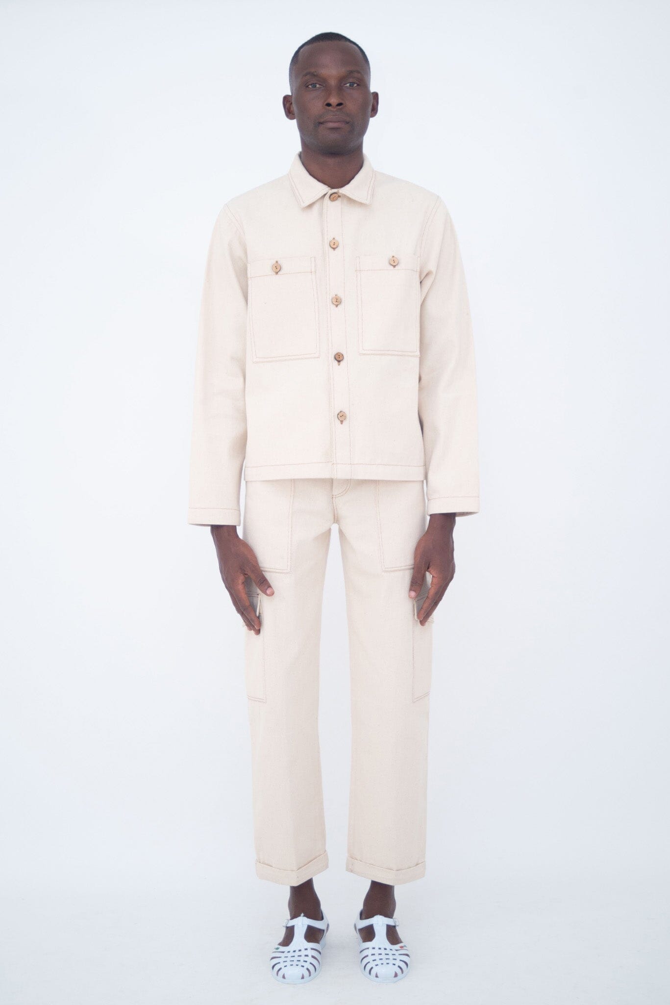 WORK JACKET IVORY JEAN LaurenceAirline 
