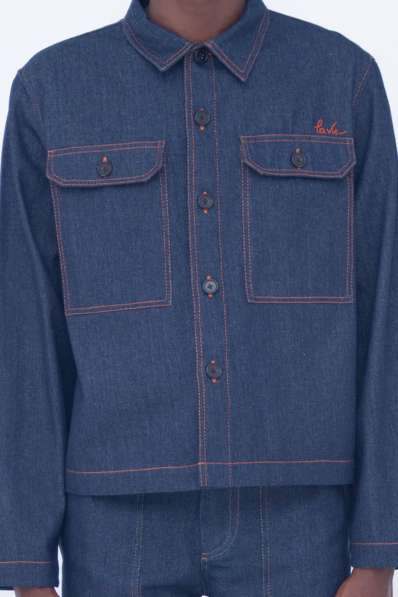 WORK JACKET NEW BLUE JEAN LaurenceAirline 