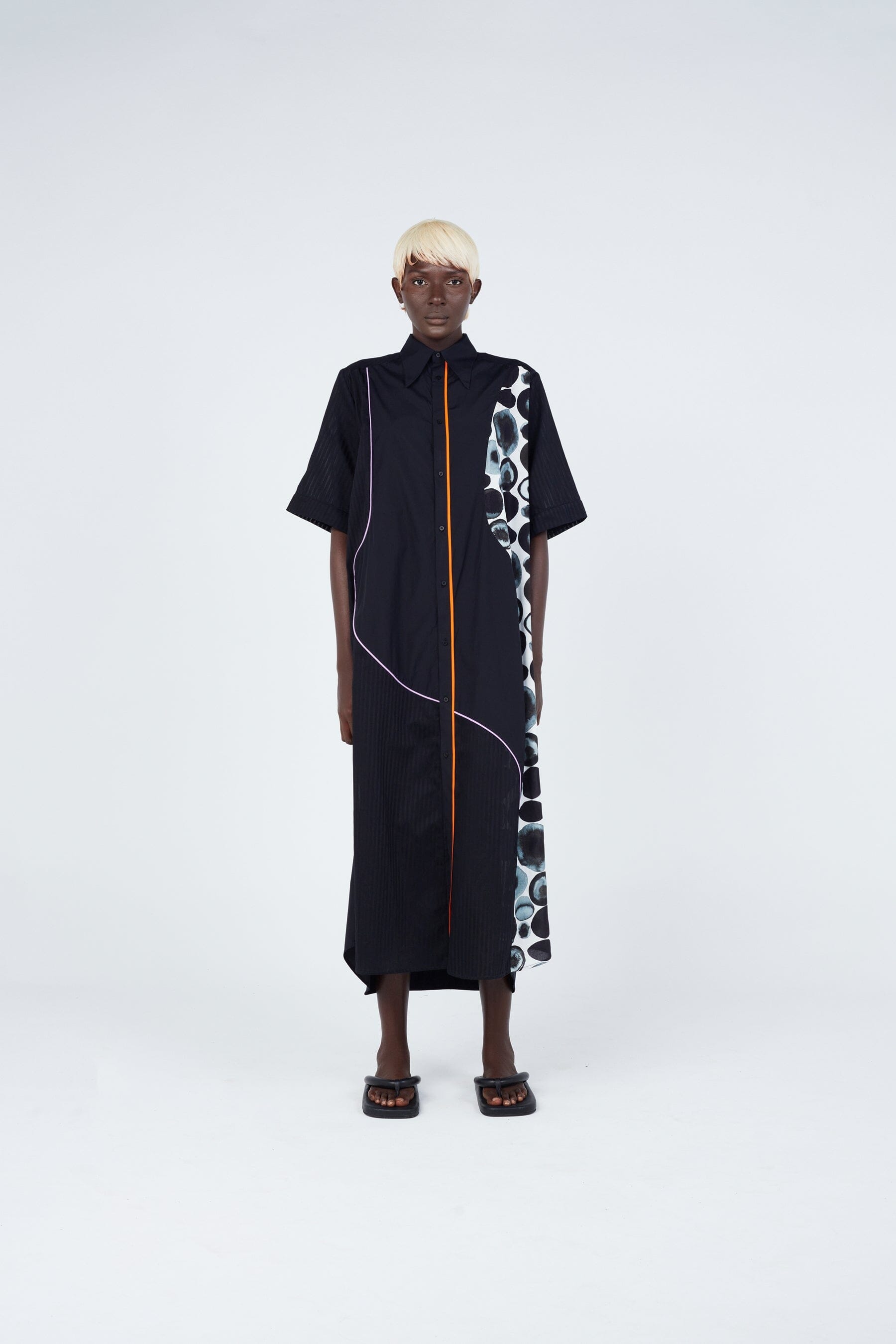Abstractions Shirt-Dress Dress New LaurenceAirline Womens 