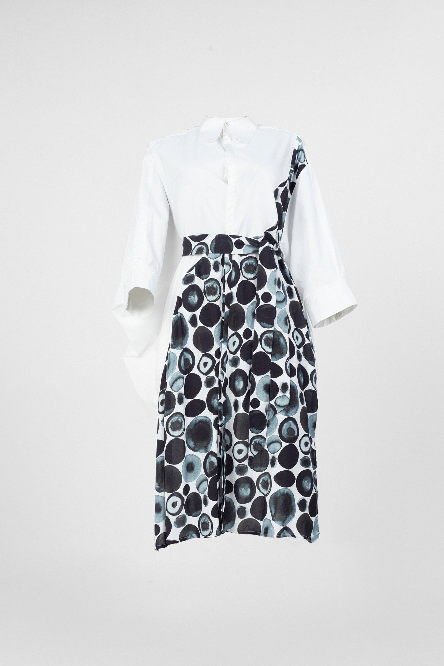 Light watercolour spotted cape dress Dress New LaurenceAirline Womens 