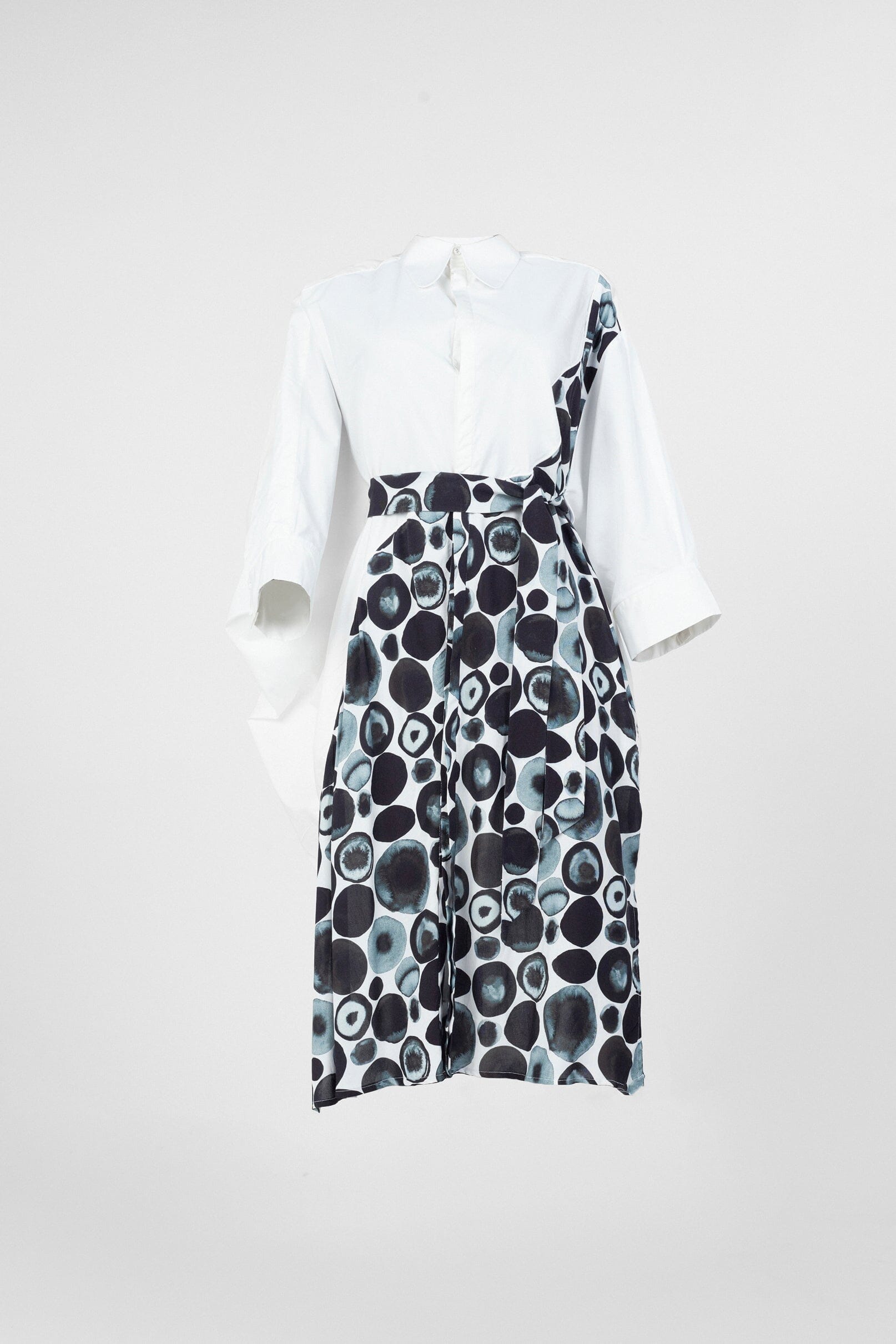 Light watercolour spotted cape dress Dress New LaurenceAirline Womens 
