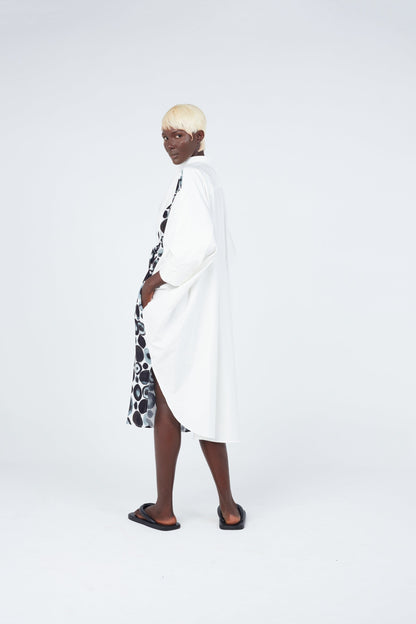 Light watercolour spotted cape dress Dress New LaurenceAirline Womens 