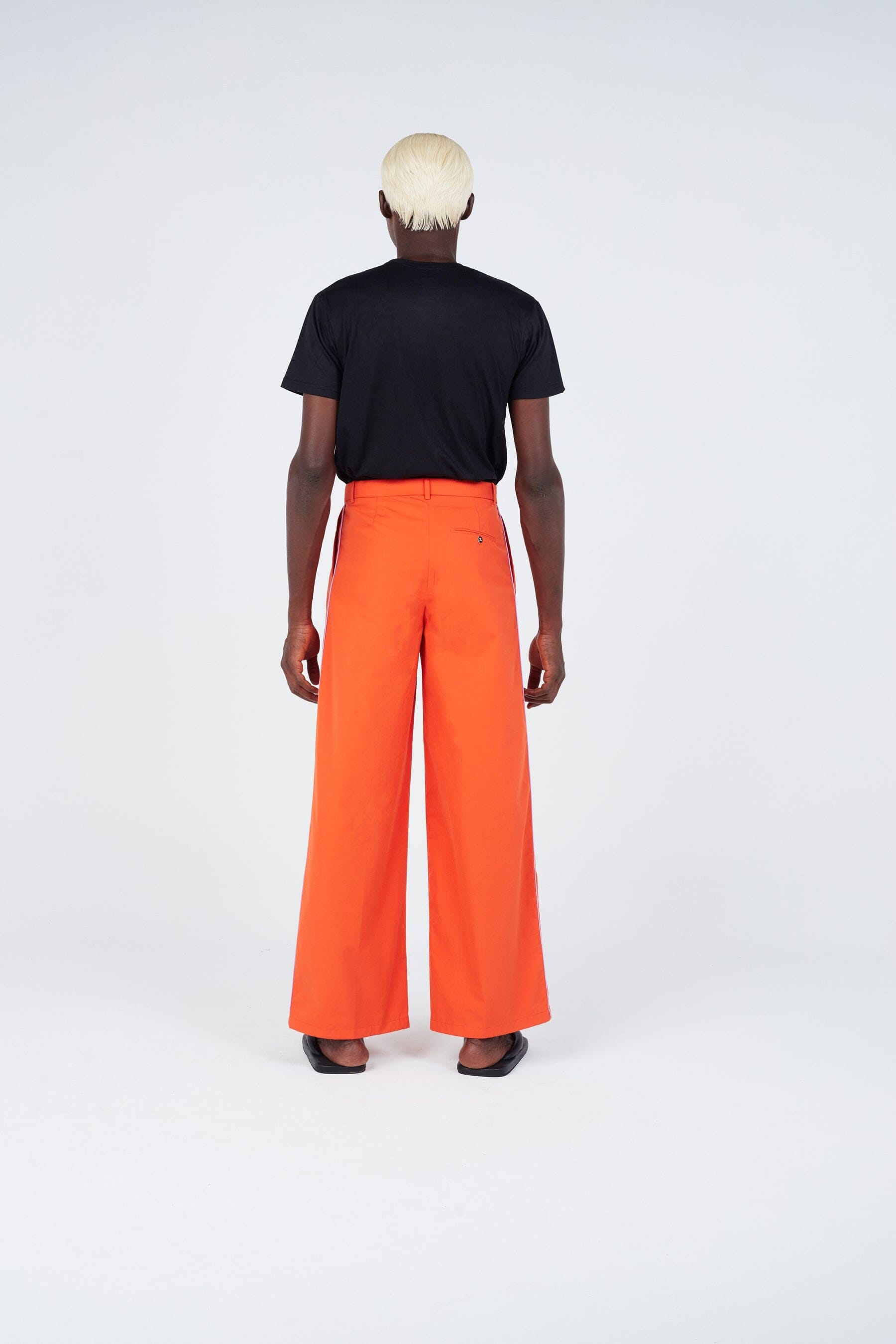 Stripe seam classic wide pants Trousers New LaurenceAirline 