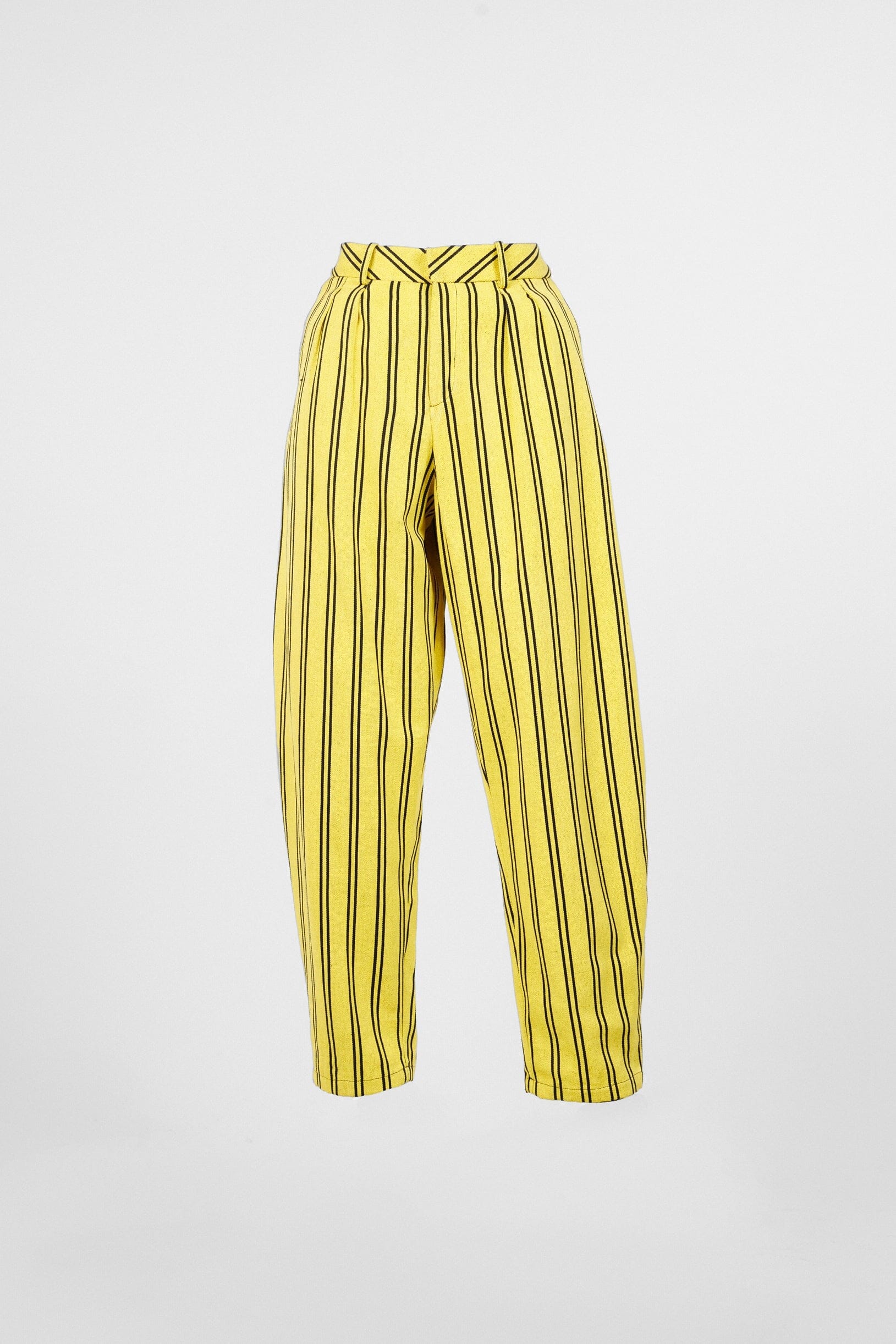 Stripe weave carrot pants Trousers New LaurenceAirline 