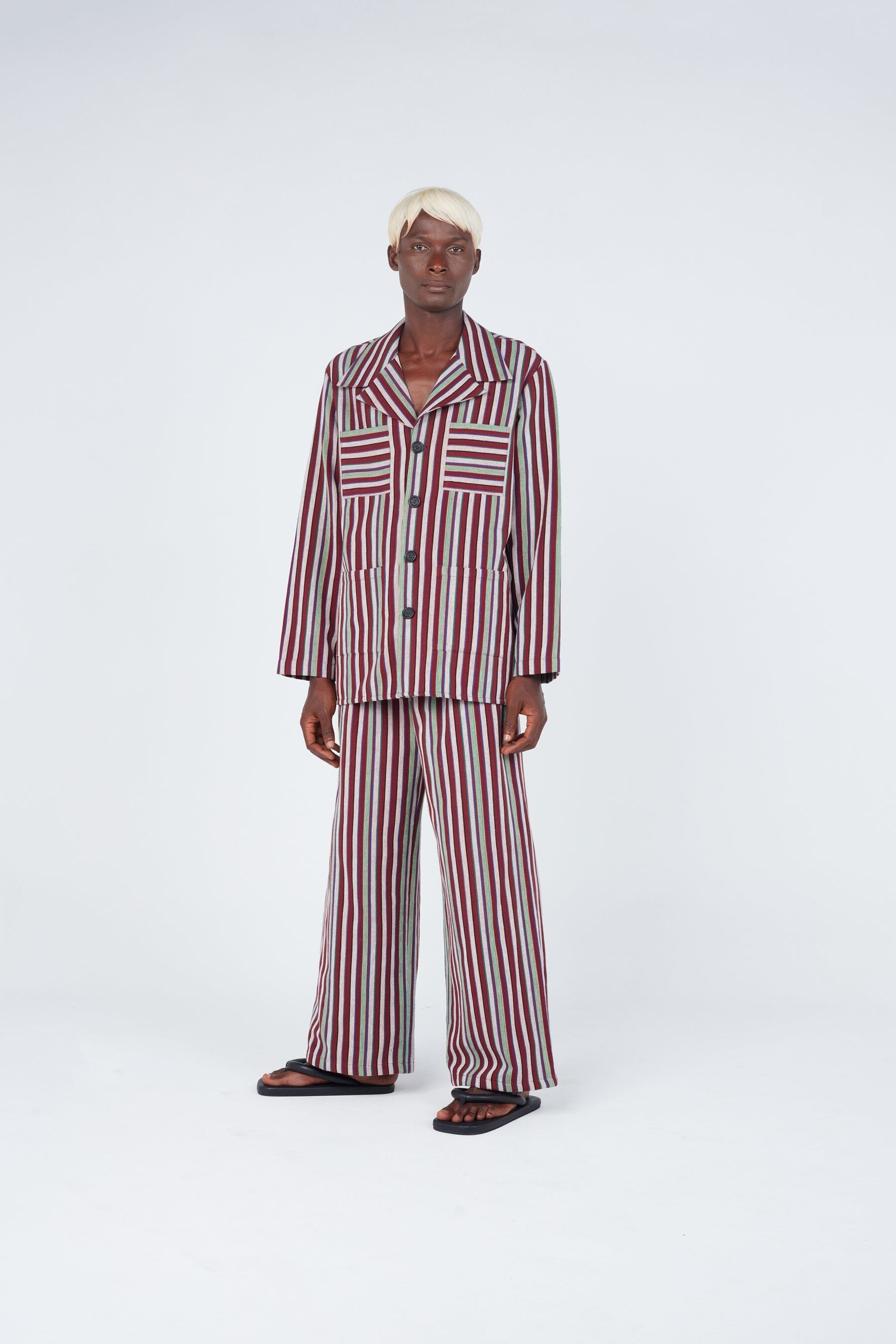 Striped weave jacket Outerwear New LaurenceAirline 